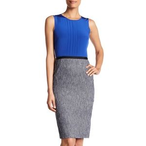 Hobbs Lilibeth Silk Contrast Dress 4
